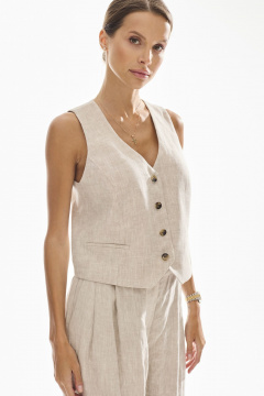 Жилет DAVA 3230 бежевый - фото 3