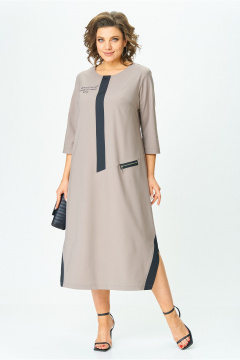 Платье Michel chic 2073/1 латте - фото 3