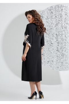 Платье из кружева и текстиля с расклешенной юбкой Mira Fashion 5494 - фото 2