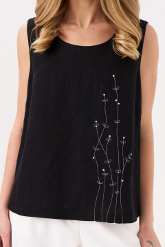 Блуза Панда 16740 черный - фото 4