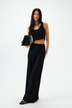 Топ из трикотажа с бретелями и пуговицами для стильных комбинаций ANNETE A971 - фото 2