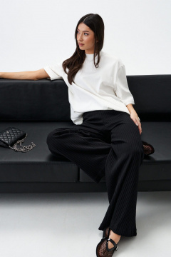 Юбка полуприлегающая в горошек из струящегося полотна ANNETE A1300 - фото 3