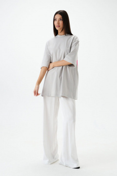 Струящиеся брюки из ткани, молочные, круглый год ANNETE A1435 - фото 2