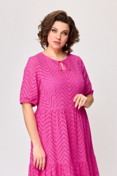 Платье Slaviaelit 538 розовый - фото 4