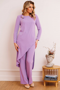 Брюки, туника Мода Юрс 2887 сирень - фото 3