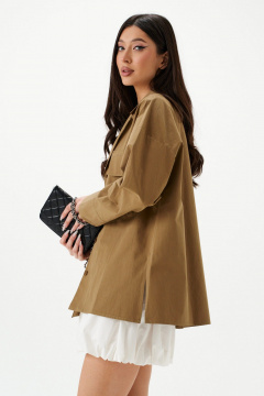 Рубашка свободного кройя из хлопка с карманами ANNETE A2001 - фото 3