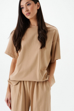 Футболка с объемной печатью из хлопка для повседневной носки ANNETE A2083 - фото 4