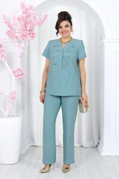 Блуза, брюки Ninele 6003 бирюзовый - фото 1