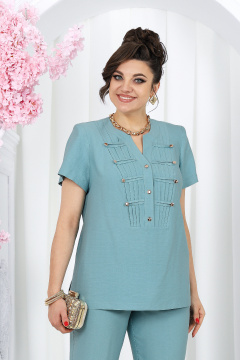 Блуза, брюки Ninele 6003 бирюзовый - фото 3