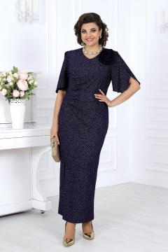 Платье Ninele 7481 синий - фото 5