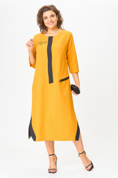 Платье Michel chic 2073/1 горчичный - фото 3