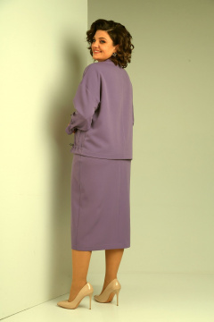 Жакет, футболка, юбка Tensi 369 темная_лаванда - фото 5