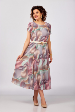 Платье Swallow 843.1 пастельный/мультиколор - фото 3