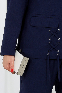 Блуза, брюки, жакет Ninele 7488 синий - фото 2