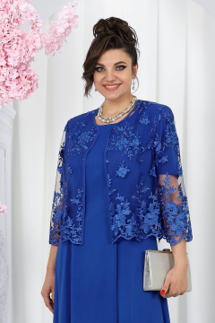 Жакет, платье Ninele 7489 василек - фото 5