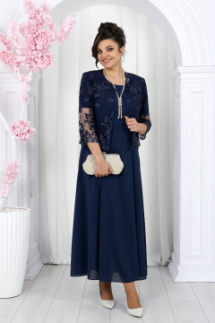 Жакет, платье Ninele 7489 синий - фото 1