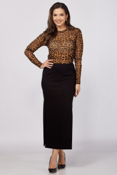 Юбка LadyThreeStars 2422 черный - фото 2