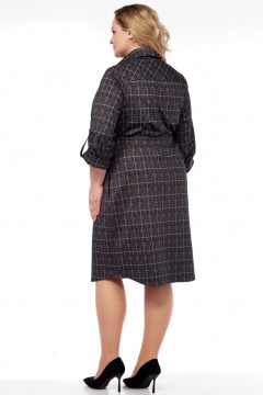 Платье LadyThreeStars 2474 клетка_с_малиновым - фото 3