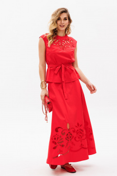 Блуза EOLA 2818 красный - фото 2