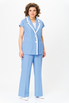 Брюки, жакет ANASTASIA MAK 1257 голубой - фото 1