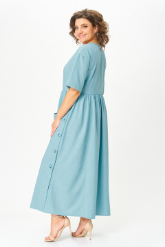 Платье ANASTASIA MAK 1173-А голубой - фото 4