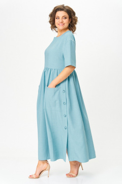 Платье ANASTASIA MAK 1173-А голубой - фото 3