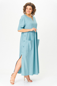 Платье ANASTASIA MAK 1173-А голубой - фото 2