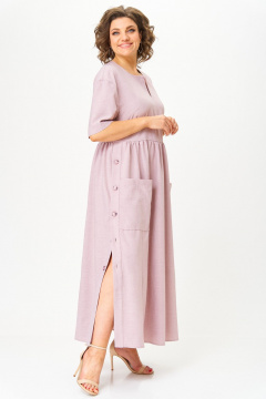 Платье ANASTASIA MAK 1173-А розовый - фото 4