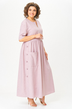 Платье ANASTASIA MAK 1173-А розовый - фото 2