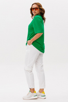 Брюки, футболка Michel chic 1419 зеленый,белый - фото 4