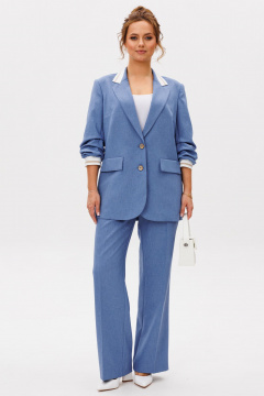Брюки, жакет Mubliz 262 голубой - фото 3