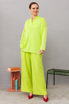 Блуза, брюки Anastasia 1209 лаймовый - фото 3