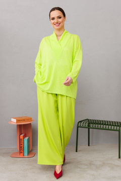 Блуза, брюки Anastasia 1209 лаймовый - фото 2