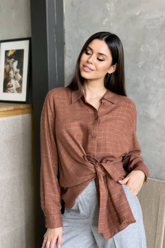 Блуза КАЛИНКА ВВ-4010-О23 корица - фото 3