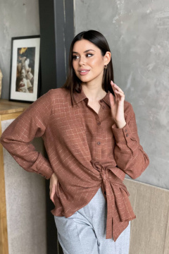 Блуза КАЛИНКА ВВ-4010-О23 корица - фото 1