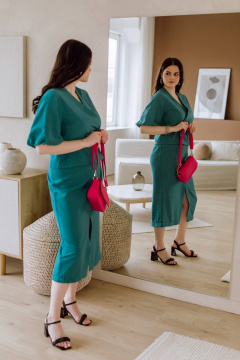 Жакет КАЛИНКА ВВ-4208-В24 бирюзовый - фото 3