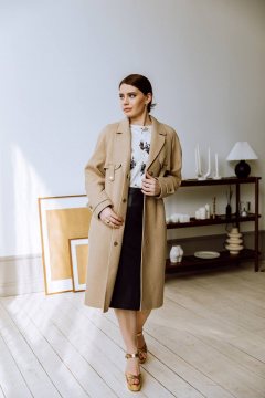 Пальто КАЛИНКА ВД-3481-В23 имбирный - фото 1