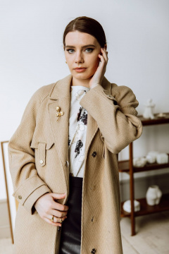 Пальто КАЛИНКА ВД-3481-В23 имбирный - фото 5