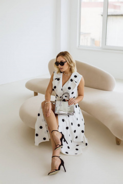 Платье КАЛИНКА ВЛ-3716-Л24 бело-черный - фото 5