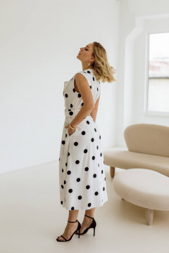 Платье КАЛИНКА ВЛ-3716-Л24 бело-черный - фото 2