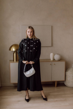 Платье КАЛИНКА ВЛ-4233-Л24 черный - фото 4