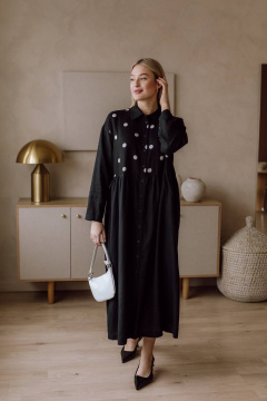 Платье КАЛИНКА ВЛ-4233-Л24 черный - фото 1