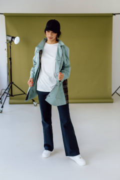 Плащ КАЛИНКА ВП-3215-В24 мятно-коричневый - фото 3