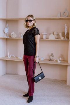 Брюки КАЛИНКА ВП-3820А-О23 бордовый - фото 5