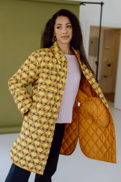 Полупальто КАЛИНКА ВС-3915-В24 мультиколор - фото 3