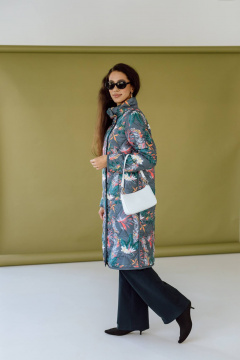 Пальто КАЛИНКА ВС-4078-В24 серо-зеленый - фото 4