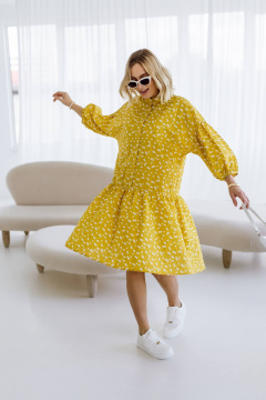 Платье КАЛИНКА ВХ-3662-Л24 желтый - фото 4