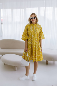 Платье КАЛИНКА ВХ-3662-Л24 желтый - фото 1