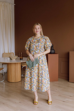 Платье КАЛИНКА ВХ-3957-Л24 мультиколор - фото 1