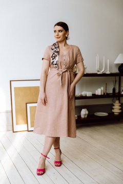 Платье КАЛИНКА КЛ-7535-Л23 пыльно-розовый - фото 1
